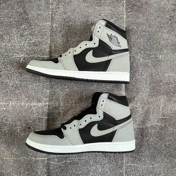DS Men\'s Nike Air Jordan 1 Retro High Shadow Gray 2.0 Black Sz 9.5 (555088-035) main image 8